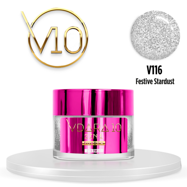 Vdara10 - Dip Powder - Festive Stardust 2oz 