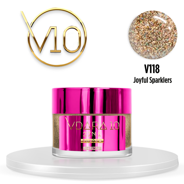 Vdara10 - Dip Powder - Joyful Sparklers 2oz 