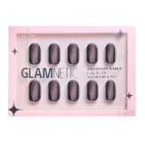 Static Nails - Reusable Pop-On Manicures - Rose Gold Velvet French Almond