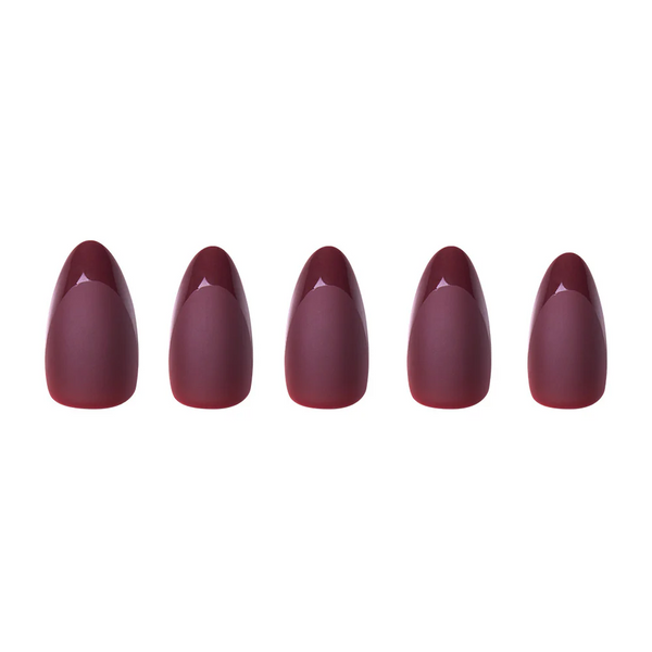 Glamnetic - Press On - Merlot - Short Almond