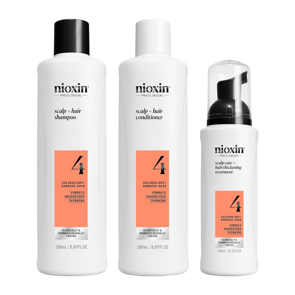 Nioxin Shampoo, Conditioner, Scalp Treatment - System Kit 4