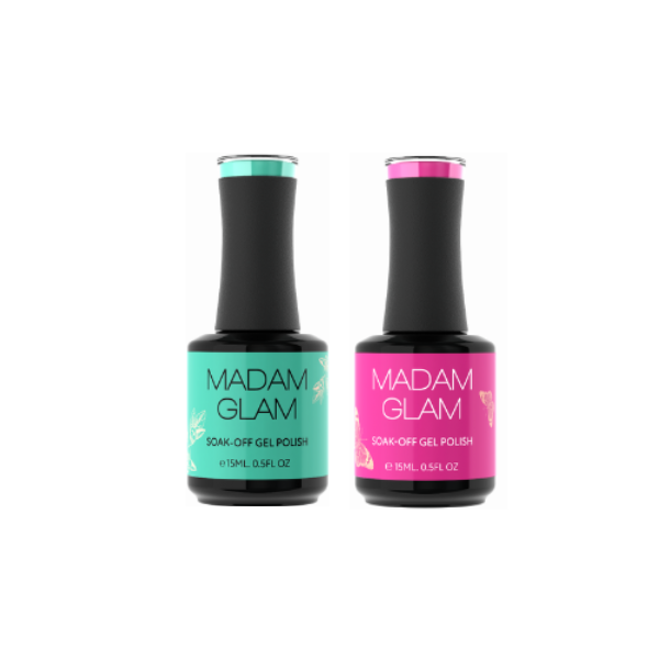 Madam Glam - Gel Polish - Minty Mirage & Pink Frenzy