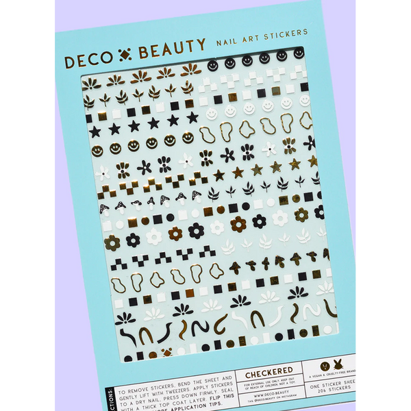 Deco Beauty - Nail Art Stickers - Checkered