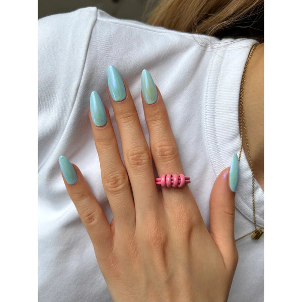 Le Mini Macaron - Stardust Liquid Nail Powder- Celestial Blue