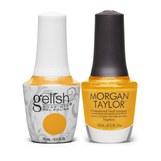 Gelish & Morgan Taylor Combo - Golden Hour Glow