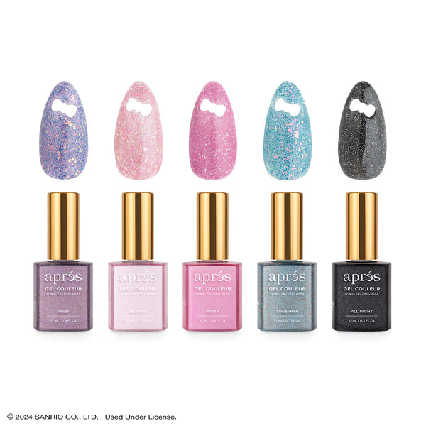 Apres - Kuromi Naughty and Nice Flash Glitter Gel Couleur Set