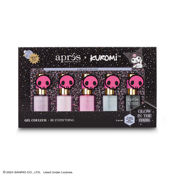 Apres - Kuromi Naughty and Nice Flash Glitter Gel Couleur Set