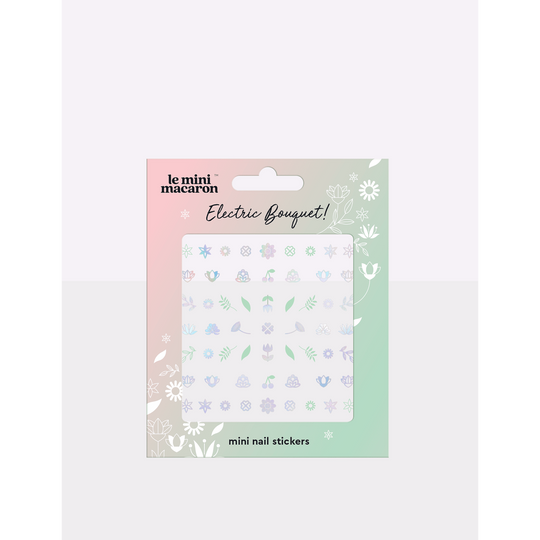 Le Mini Macaron Mini Nail Stickers - Electric Bouquet