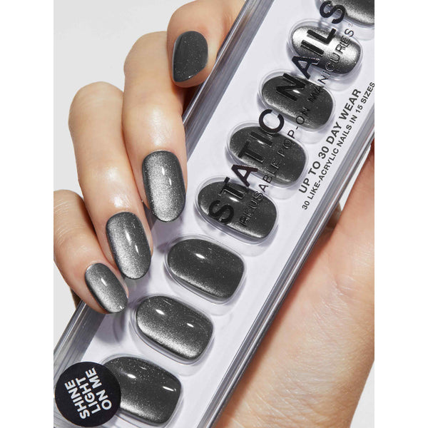 Static Nails - Reusable Pop-On Manicures - Velvet Slate