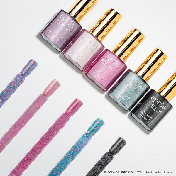 Apres - Kuromi Naughty and Nice Flash Glitter Gel Couleur Set