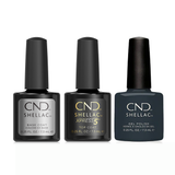 CND - Shellac Xpress5 Combo - Base, Top & Asphalt (0.25 oz)