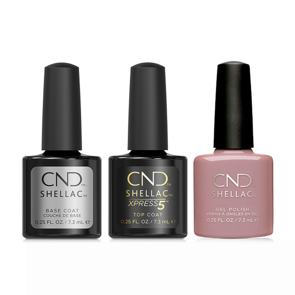 CND - Shellac Xpress5 Combo - Base, Top & Field Fox (0.25 oz)