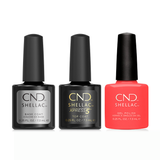 CND - Shellac Xpress5 Combo - Base, Top & Tropix (0.25 oz)