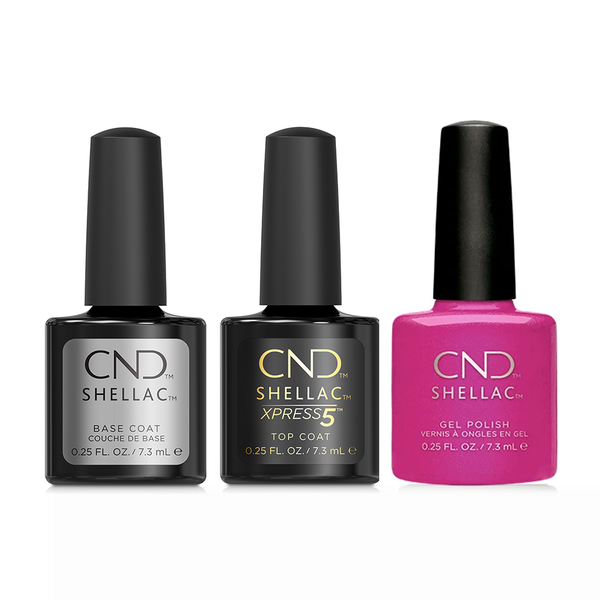 CND - Shellac Xpress5 Combo - Base, Top & Tutti Frutti (0.25 oz)