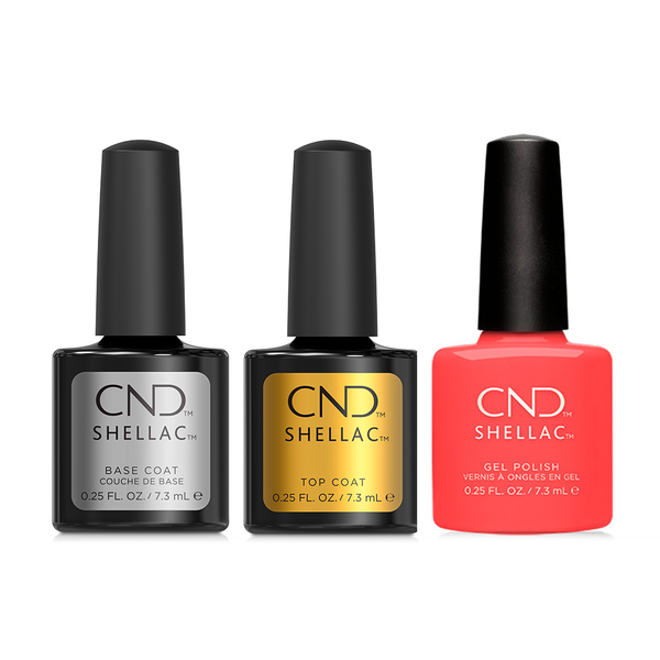 CND - Shellac Combo - Base, Top & Tropix