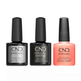 CND - Shellac Xpress5 Combo - Base, Top & Catching Light (0.25 oz)