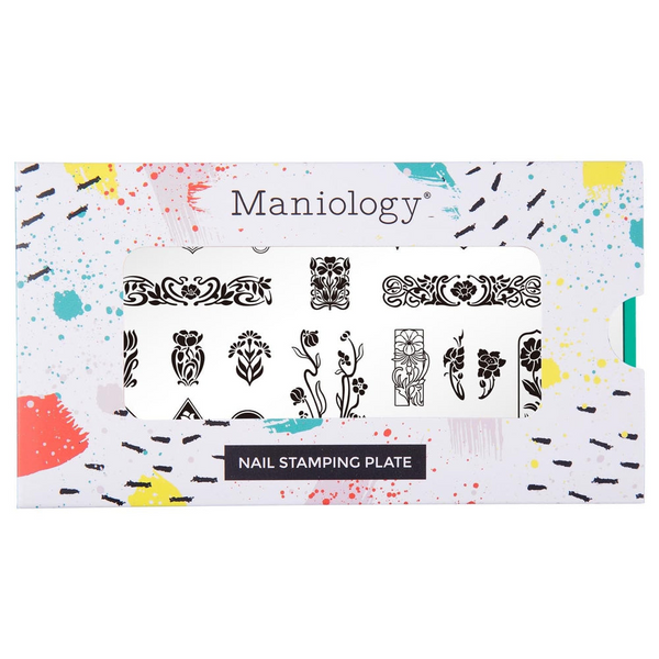 Maniology - Stamping Plate - Fleur Nouveau #M470