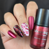 Maniology - Stamping Nail Polish - Harvest Hues: Cinnamon Spark (B531) - Red Metallic