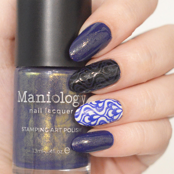 Maniology - Stamping Nail Polish - Nightshade: 3-Piece Gold Shimmer Stamping Polish Set