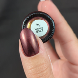 Maniology - Stamping Nail Polish - Nightshade: Velvetine (B527) - Maroon Red With Gold Shimmer