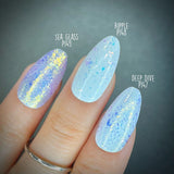 Maniology -  Ocean Crush: 3-Piece Flakie Iridescent Toppers Summer 2023 Nail Polish Set