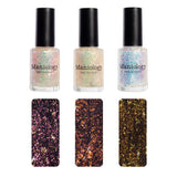 Maniology -  Ocean Crush: 3-Piece Flakie Iridescent Toppers Summer 2023 Nail Polish Set