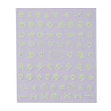 Maniology - Nail Art Stickers - Glow In The Dark - Ghost Buddies #TH0863