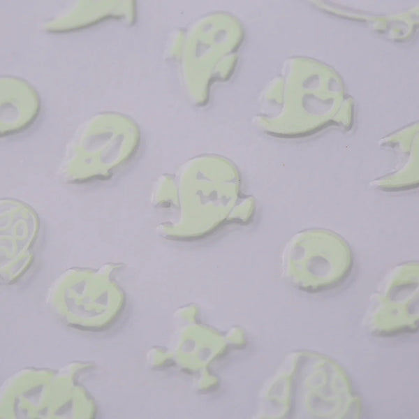 Maniology - Nail Art Stickers - Glow In The Dark - Ghost Buddies #TH0863