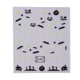 Maniology - Nail Art Stickers - Glow In The Dark - Skeleton Fun #TH0871