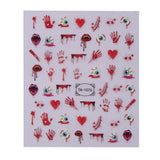 Maniology - Nail Art Stickers - Glow In The Dark - Bloody Eyeballs #TH1076