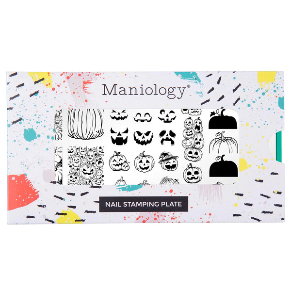 Maniology - Stamping Plate - Pumpkin Patch (M520) - Nail Stamping Plate