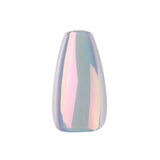 Maniology - Press On Nails - Iridescent Clear - Medium Coffin