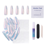 Static Nails - Reusable Pop-On Manicures - Glazed Lavender - Round