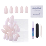 Maniology - Press On Nails - Iridescent Clear - Medium Coffin