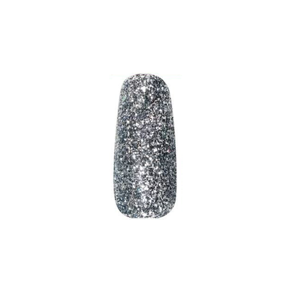 DND - Super Platinum Glitter Collection - Charcoal Daydream 0.6 oz - #935