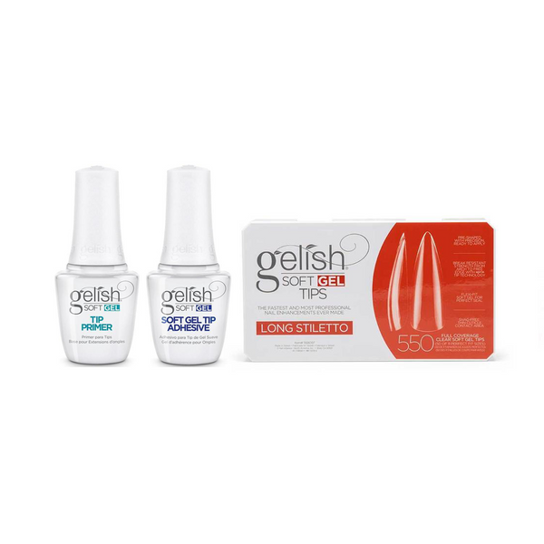 Harmony Gelish - Soft Gel Tips & Duo - Long Stiletto