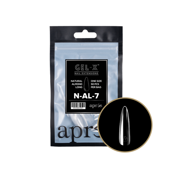 apres - Gel-X 2.0 Refill Bags - Natural Almond Long Size 7 (50 pcs)