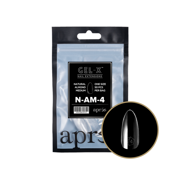 apres - Gel-X 2.0 Refill Bags - Natural Almond Medium Size 4 (50 pcs)