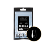 apres - Gel-X 2.0 Refill Bags - Natural Coffin Extra Short Size 4 (50 pcs)