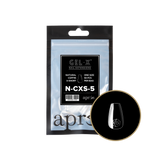 apres - Gel-X 2.0 Refill Bags - Natural Coffin Extra Short Size 5 (50 pcs)