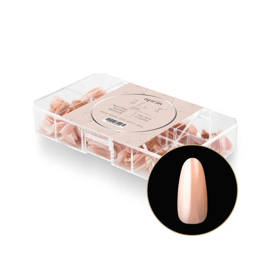Apres - neutrals gel-x tips - lila round medium (150 pcs)