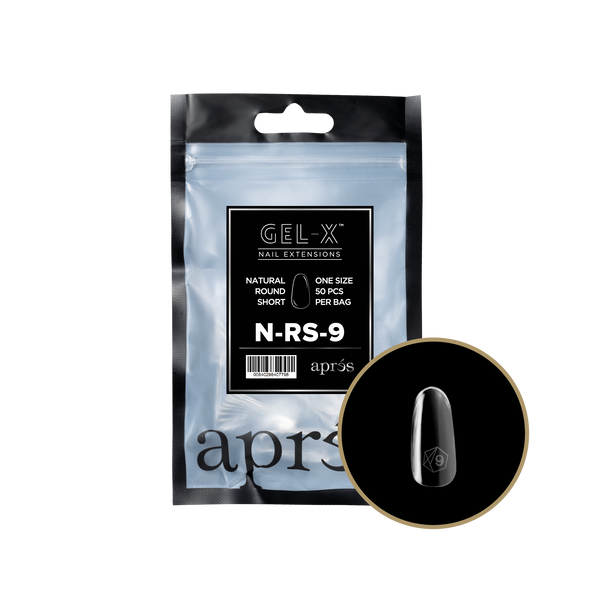 apres - Gel-X 2.0 Refill Bags - Natural Round Short Size 9 (50 pcs)