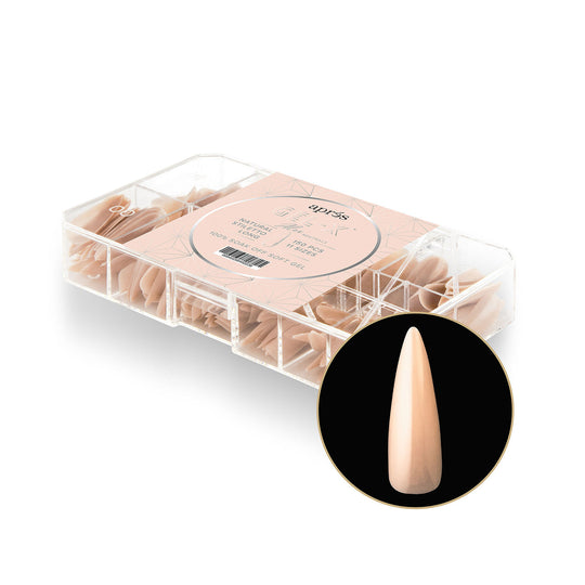 Apres - neutrals gel-x tips - alex stiletto long (150 pcs)
