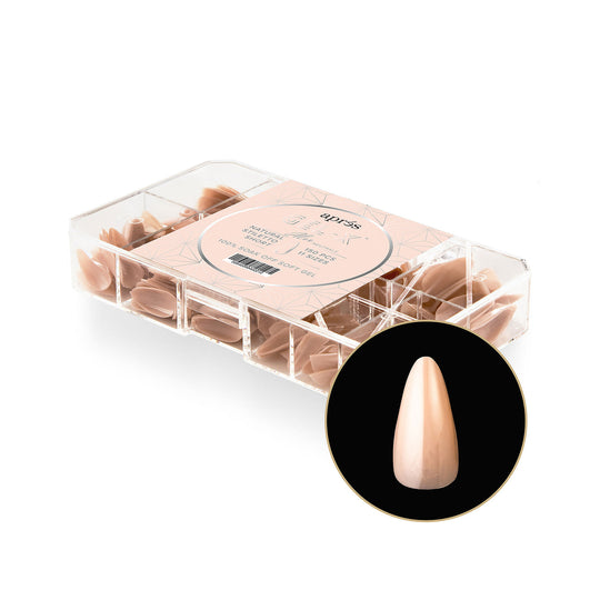 Apres - neutrals gel-x tips - alex stiletto short (150 pcs)