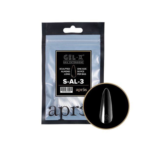 apres - Gel-X 2.0 Refill Bags - Sculpted Almond Long Size 3 (50 pcs)