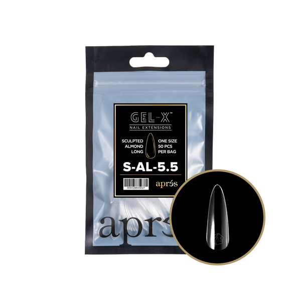 apres - Gel-X 2.0 Refill Bags - Sculpted Almond Long Size 5.5 (50 pcs)