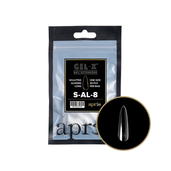 apres - Gel-X 2.0 Refill Bags - Sculpted Almond Long Size 8 (50 pcs)