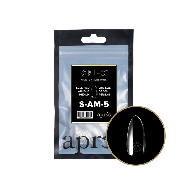 apres - Gel-X 2.0 Refill Bags - Sculpted Almond Medium Size 5 (50 pcs)