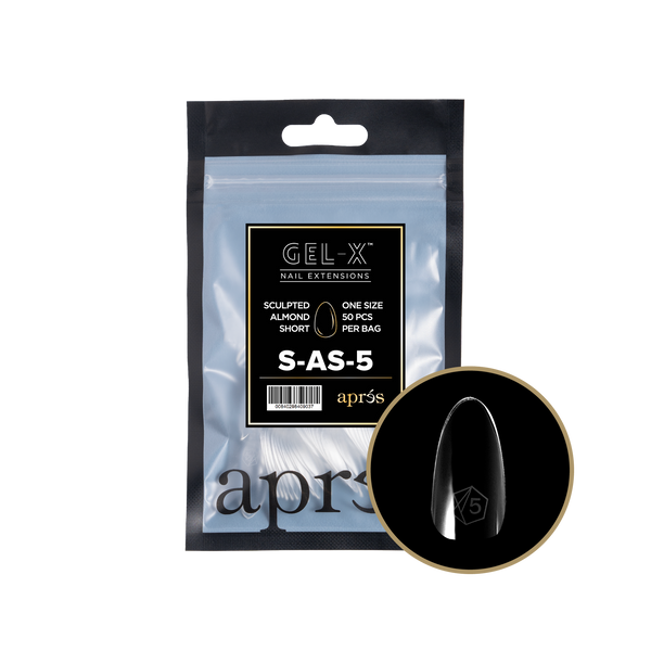 apres - Gel-X 2.0 Refill Bags - Sculpted Almond Short Size 5 (50 pcs)