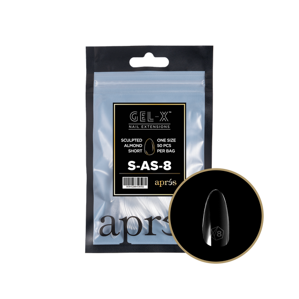 apres - Gel-X 2.0 Refill Bags - Sculpted Almond Short Size 8 (50 pcs)